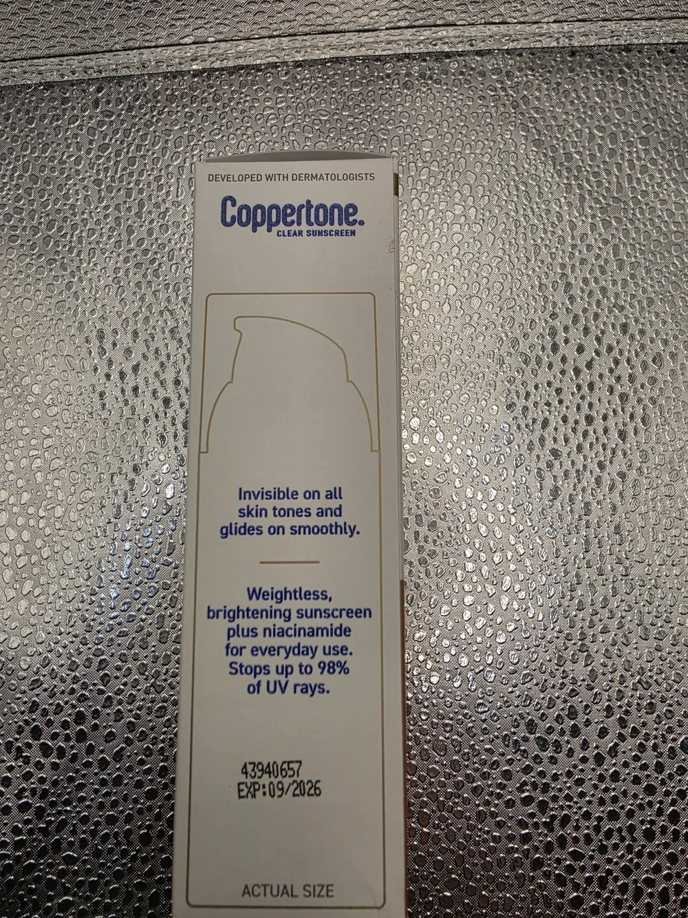Coppertone Every Tone Invisible Finish Face SPF 60+ Brightening - Tan